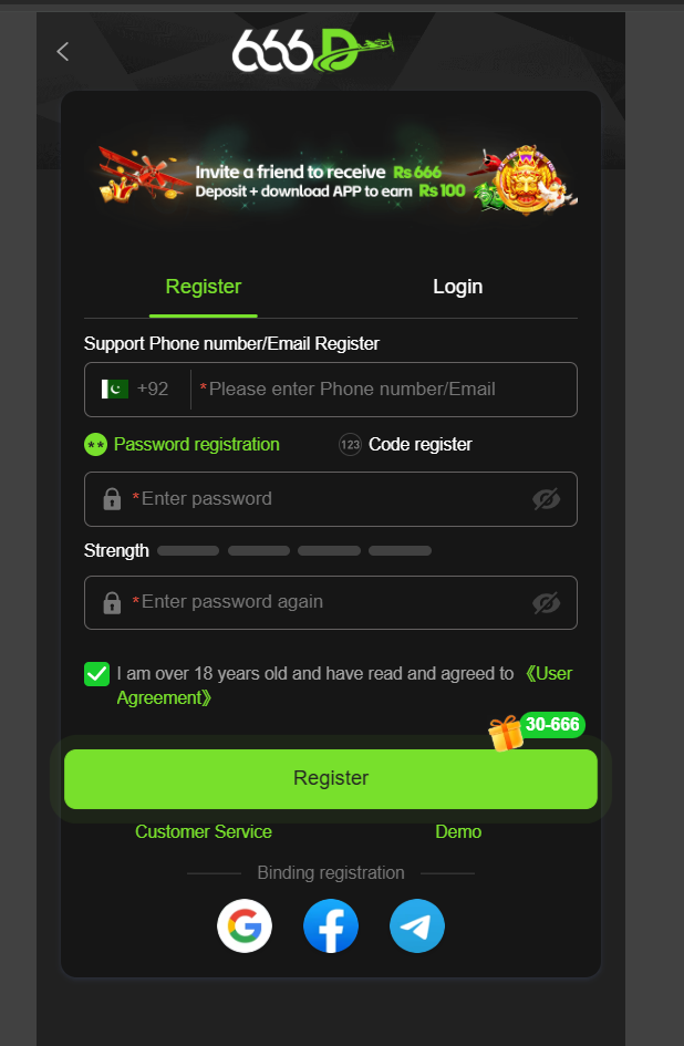 666D Game How to Register